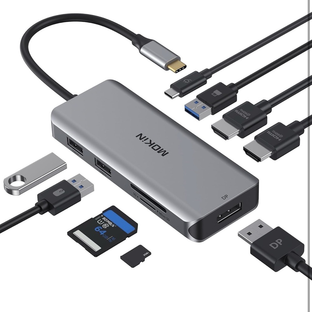 MOKiN USB-C Multiport Multifunctional 9-in-1 Hub Adapter